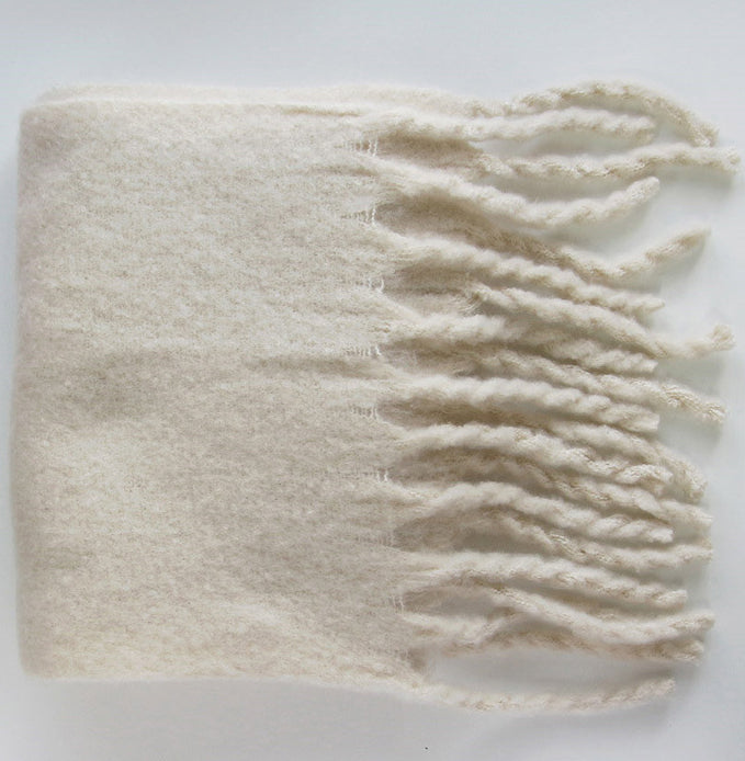 Luxury Cashmere Thick Warm Solid Scarf