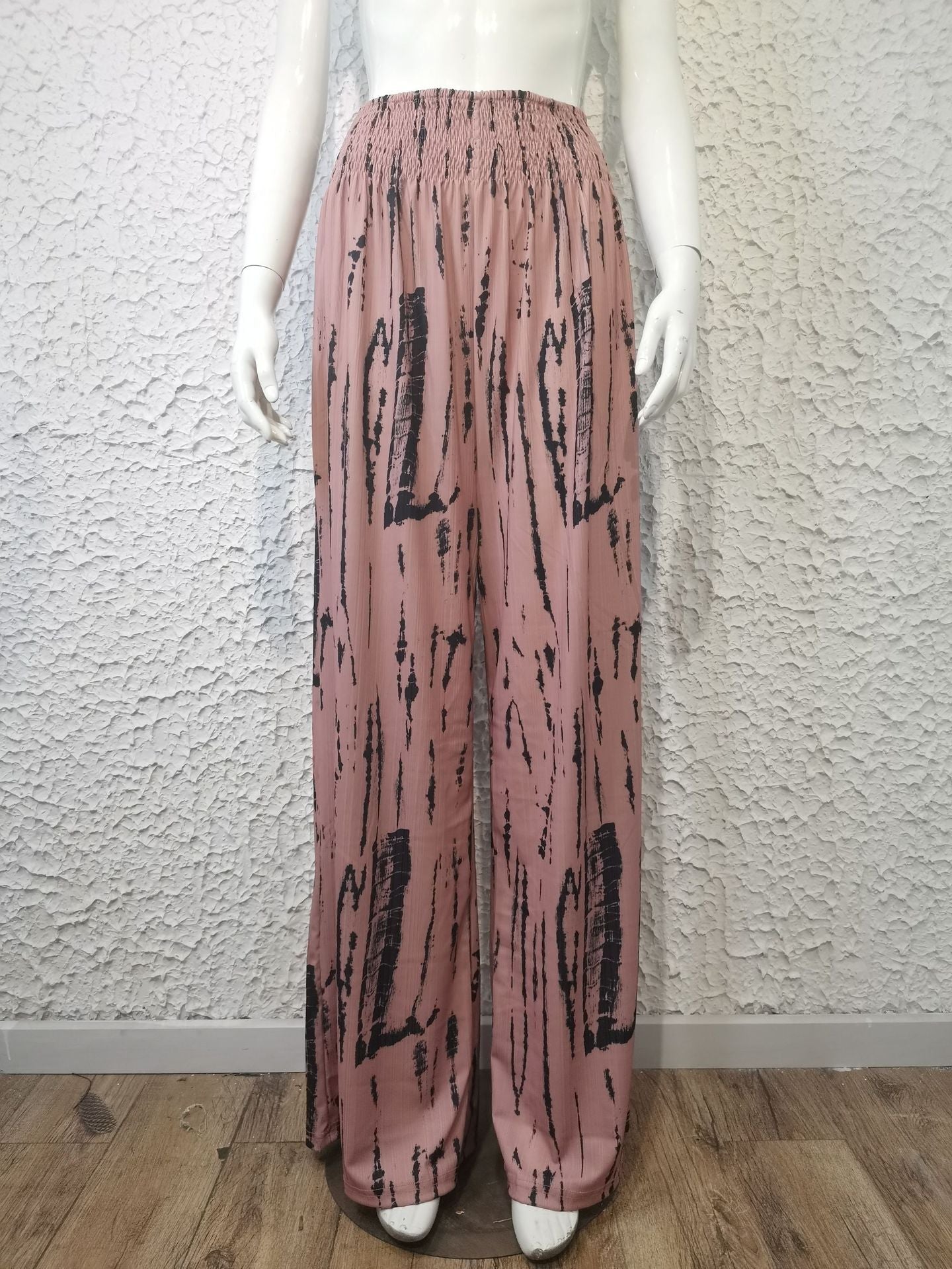Elastic Waist Oversized Loose Long Casual Palazzo Pants