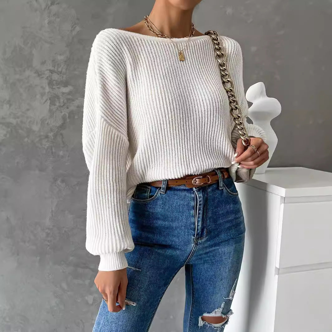 Dew Shoulder Waffle Long Sleeve T Shirt