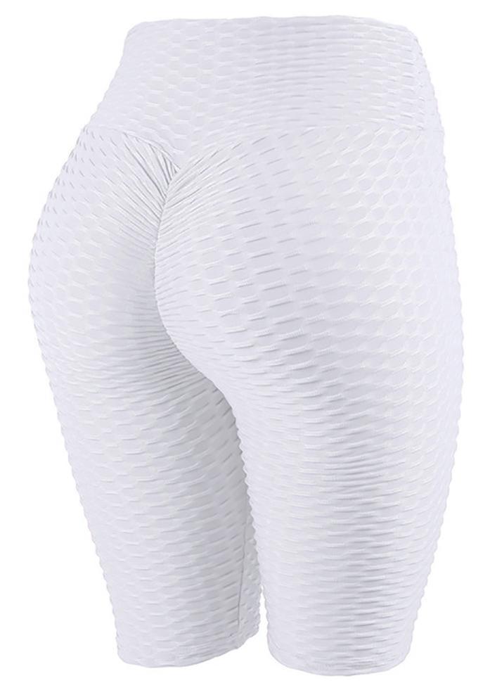 High Waist Solid Color Yoga Shorts
