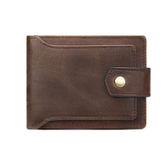 Personalized Men's Leather Retro Holder Cowhide Purse