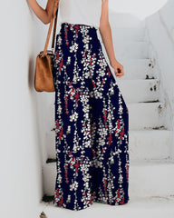 Elastic Waist Oversized Loose Long Casual Palazzo Pants