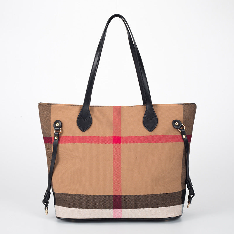 Women's Simple Shoulder Canvas Pattern Tote Bags