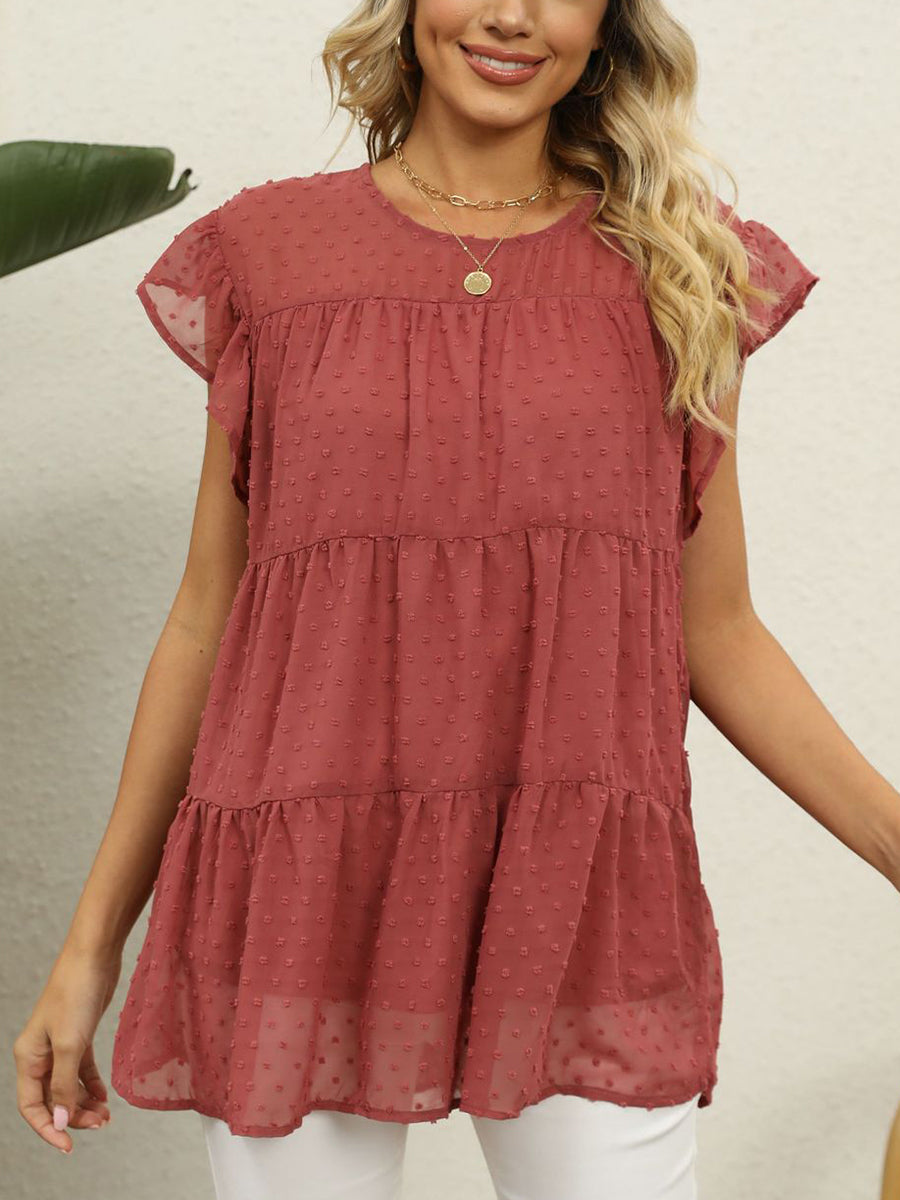 Women's T-Shirts Loose Casual Comfort Stitching Fashion Short Sleeve T-Shirt