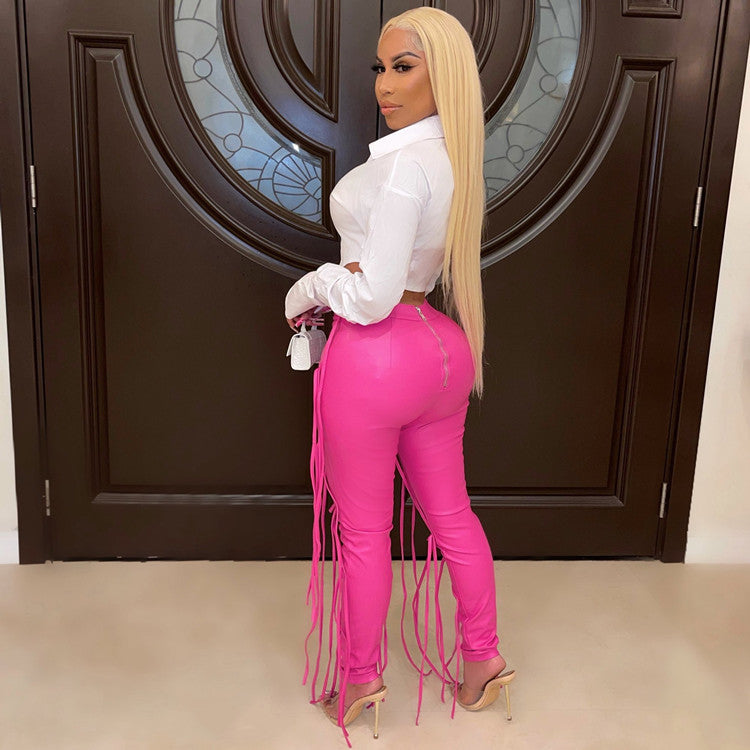 Women's String High Waist Pants