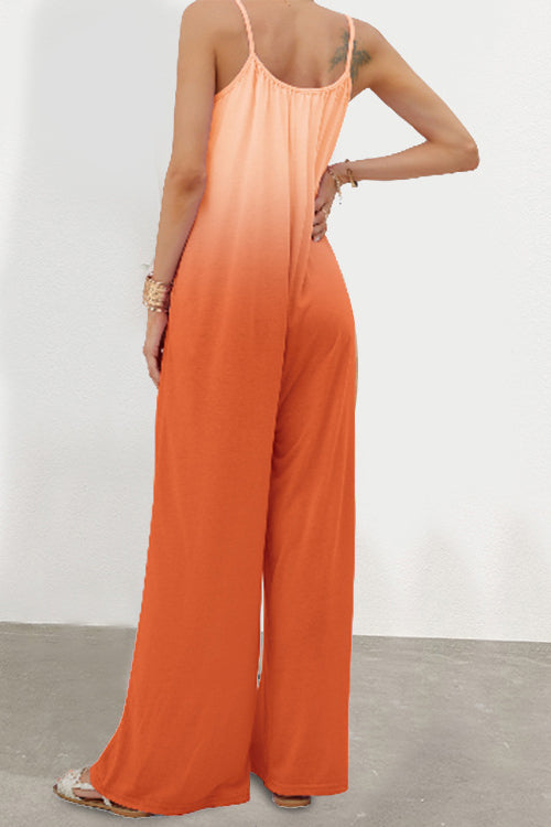 Gradient Pockets Slip Jumpsuit