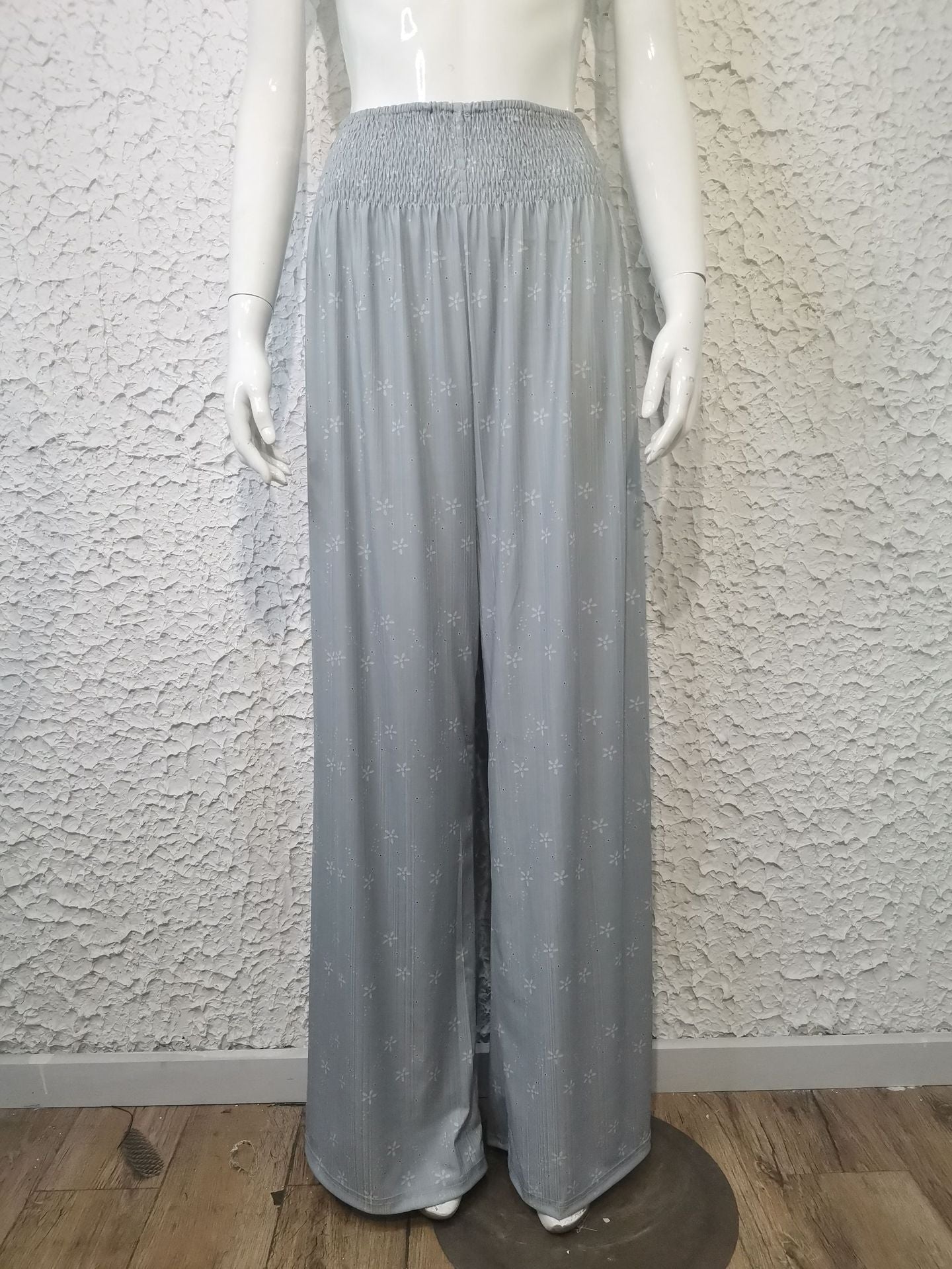 Elastic Waist Oversized Loose Long Casual Palazzo Pants