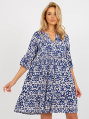 Women's Dresses V Neck Short Sleeve Bohemian Loose Mini Dress