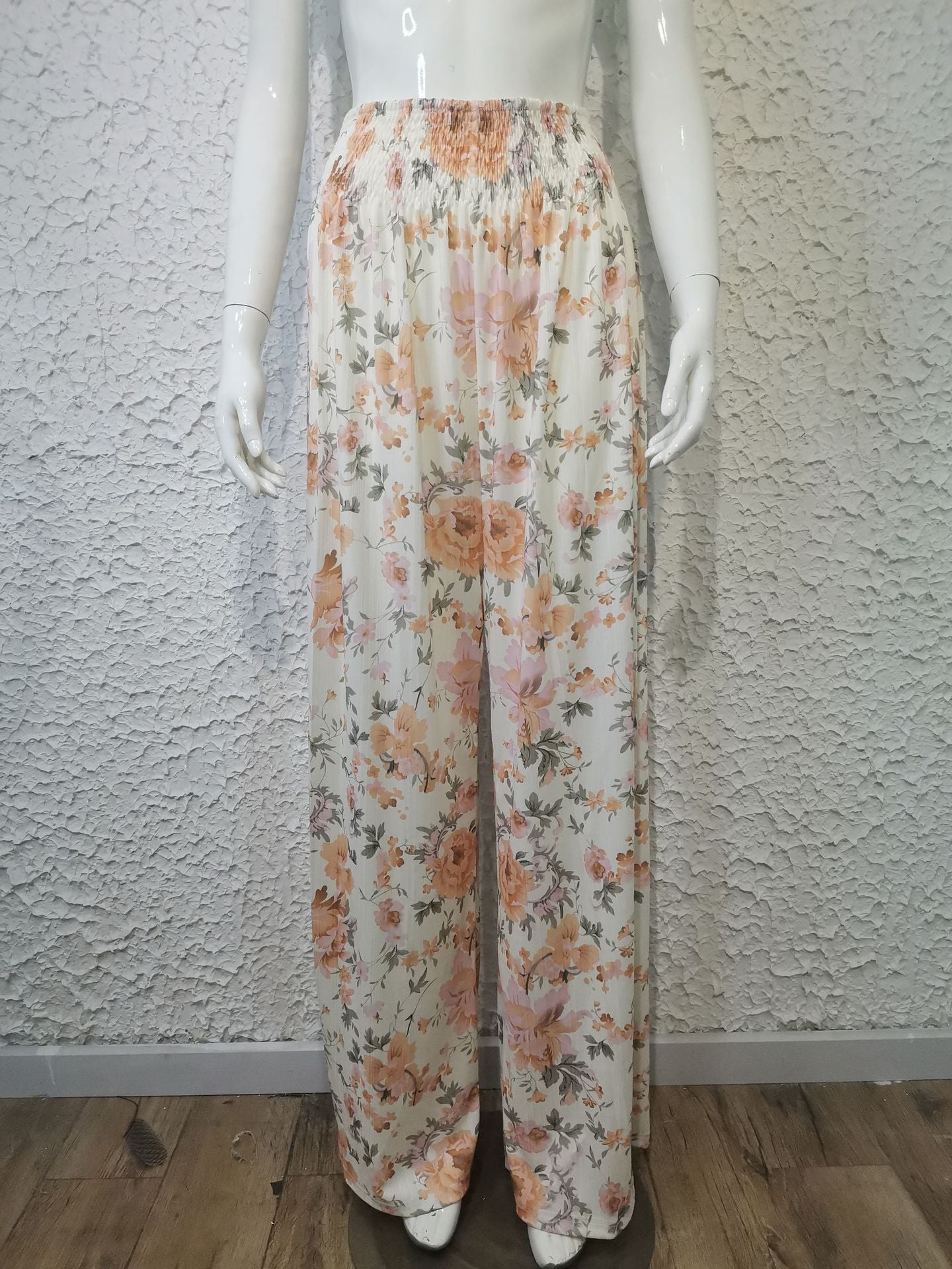 Elastic Waist Oversized Loose Long Casual Palazzo Pants