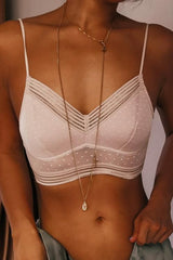 Dot Mesh Bra