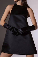 O Neck Sleeveless A Line Mini Dress