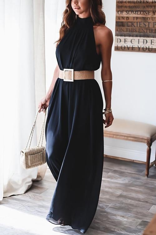 Halter Neck Backless Jumpsuits