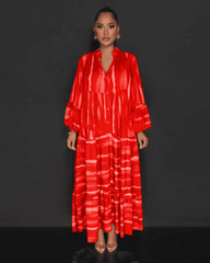 Plaid Printed Round Neck Holiday Beach Dress