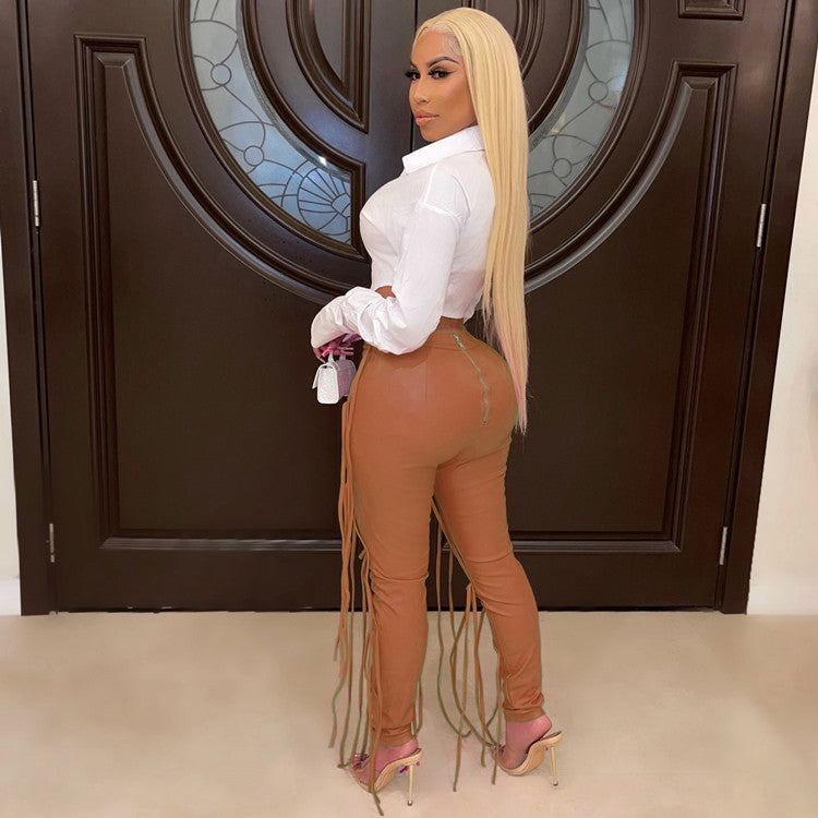 Women's String High Waist Pants