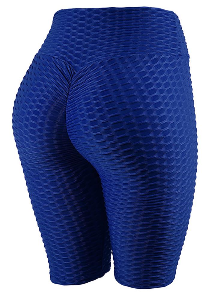 High Waist Solid Color Yoga Shorts