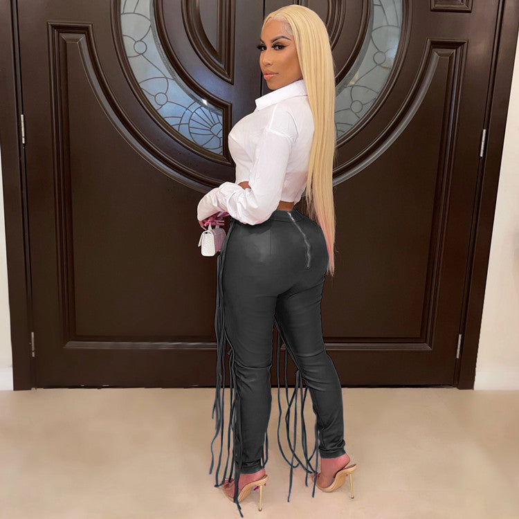 Women's String High Waist Pants