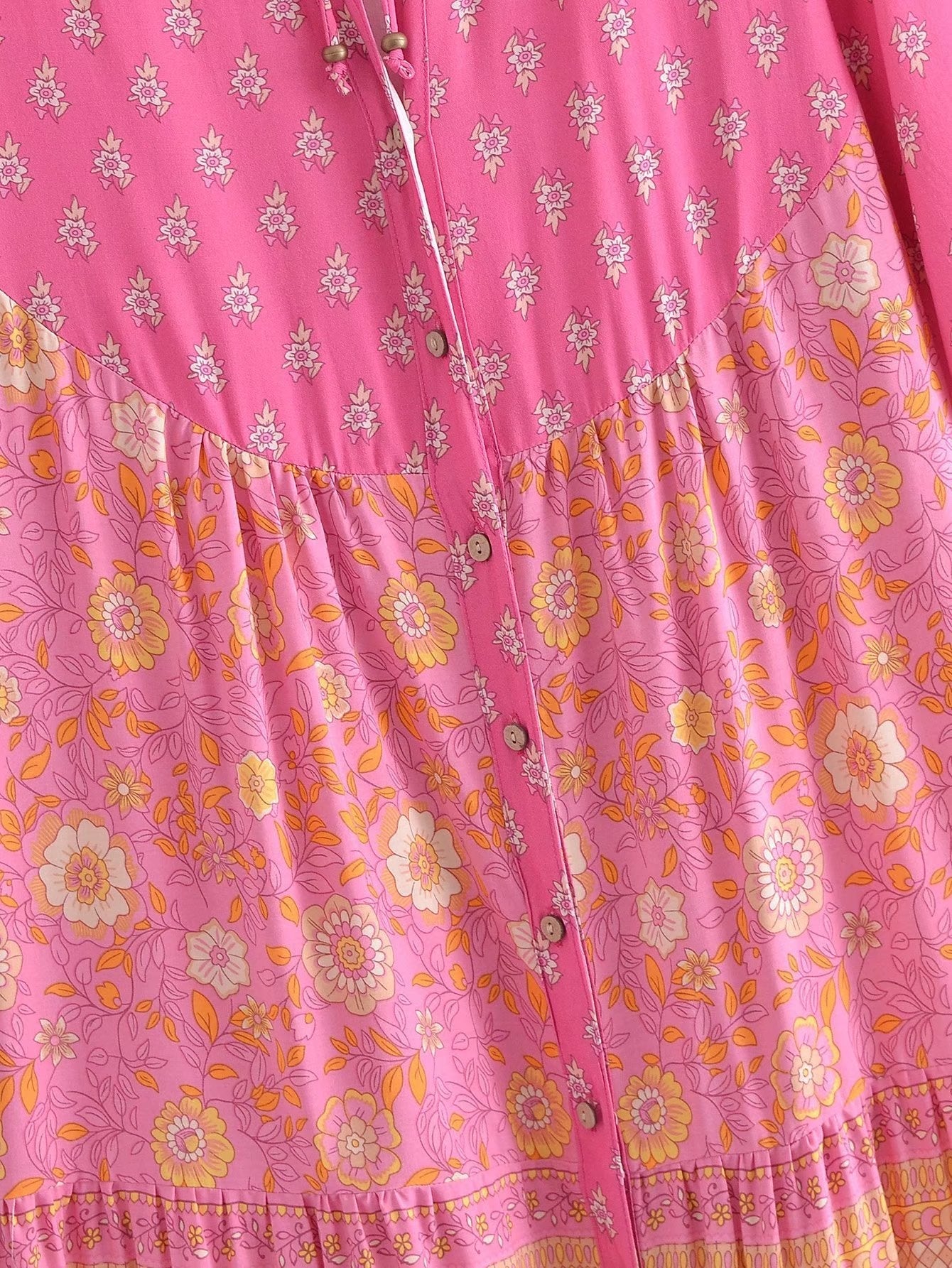 Boho Maxi Dress, Sundress, Dustry Romani Eulalie