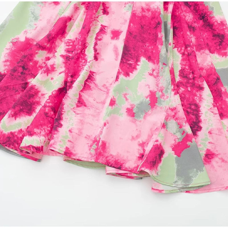 Boho Beach Dress - Mini Sexy Tie Dye Backless Halter Dress - Inner Wanderer