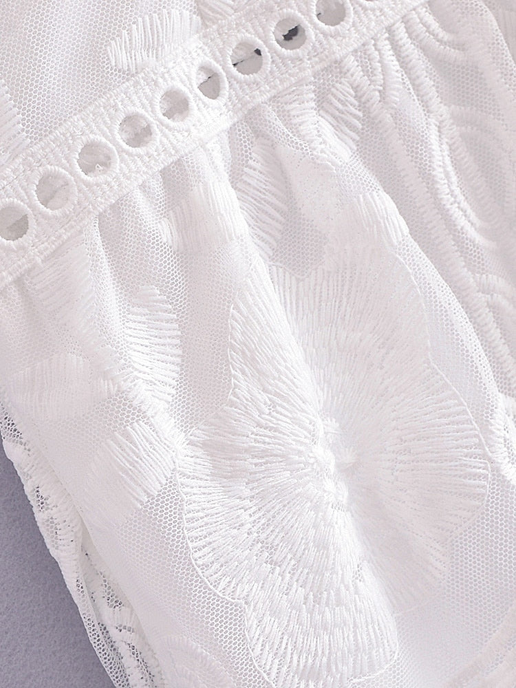 Maxi Dress - Boho Dress - Sundress - Lace Dress - White Aitana