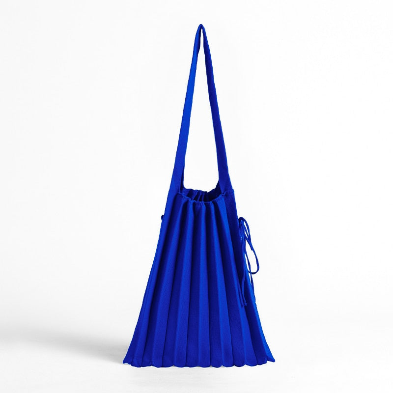 Boho Bag, Tote Bags,  Folded Knit Pleated Bags in 28 colors