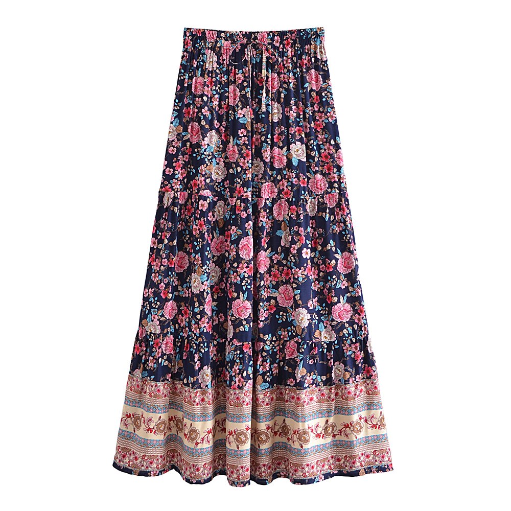 Boho Skirt, Hippie Skirts, Maxi Skirt, Elliana Green Kezia
