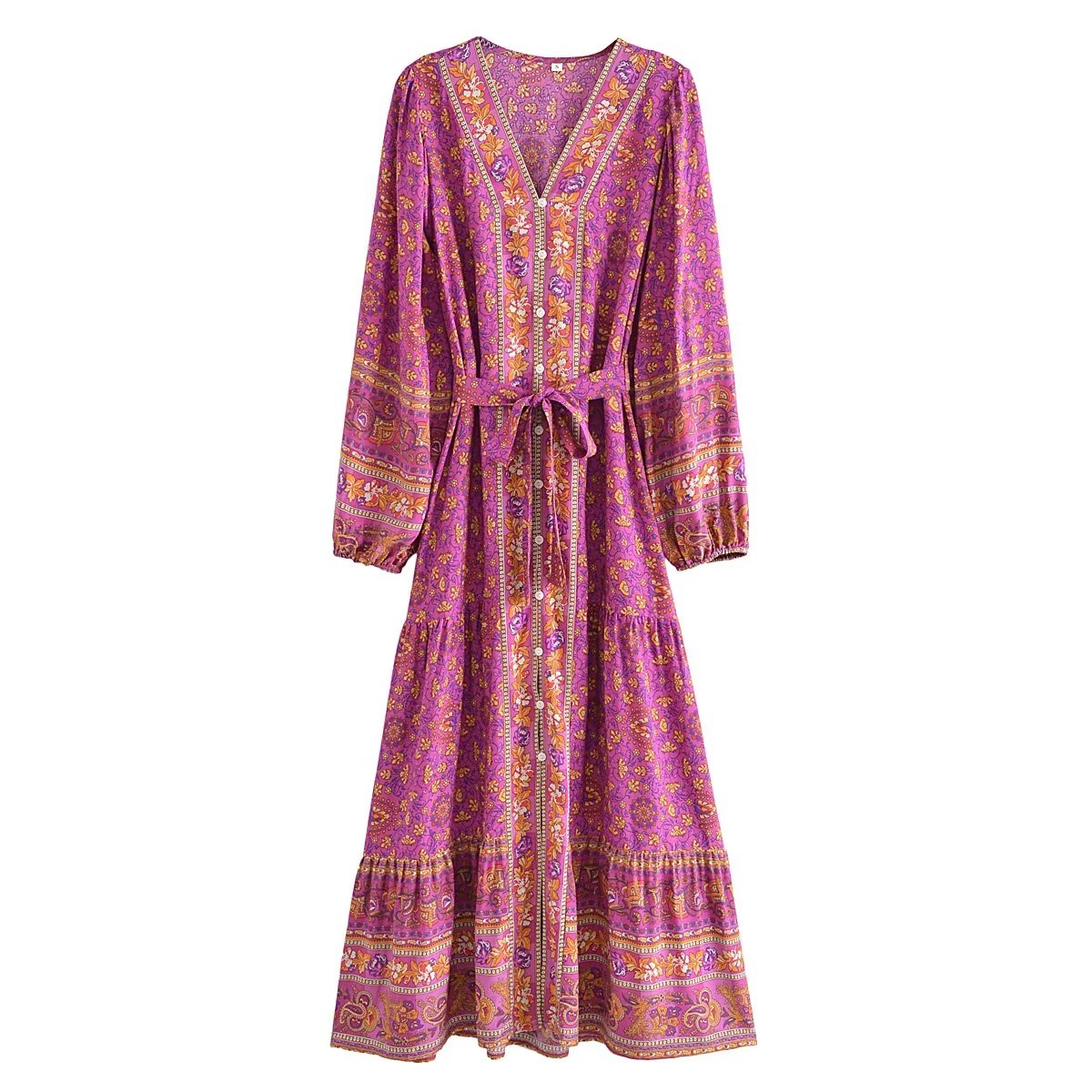Gown Dress, Boho Maxi Dress, Loose Dress,  Amaryllis Nanda Devi
