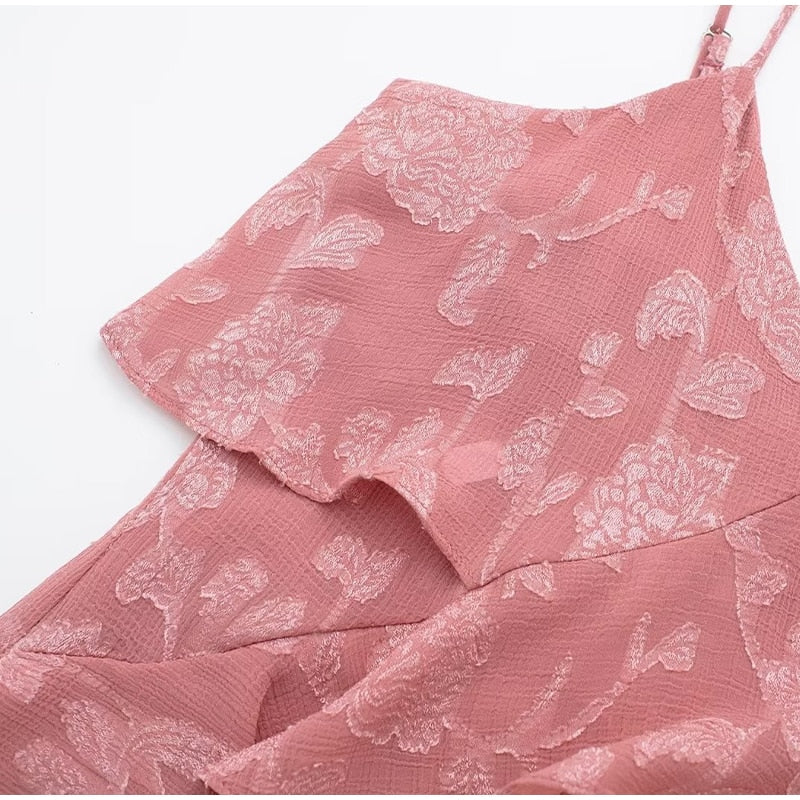 Boho Beach Dress - Ruffled Floral Dress for Your Summer Vacation Vibes Olivia