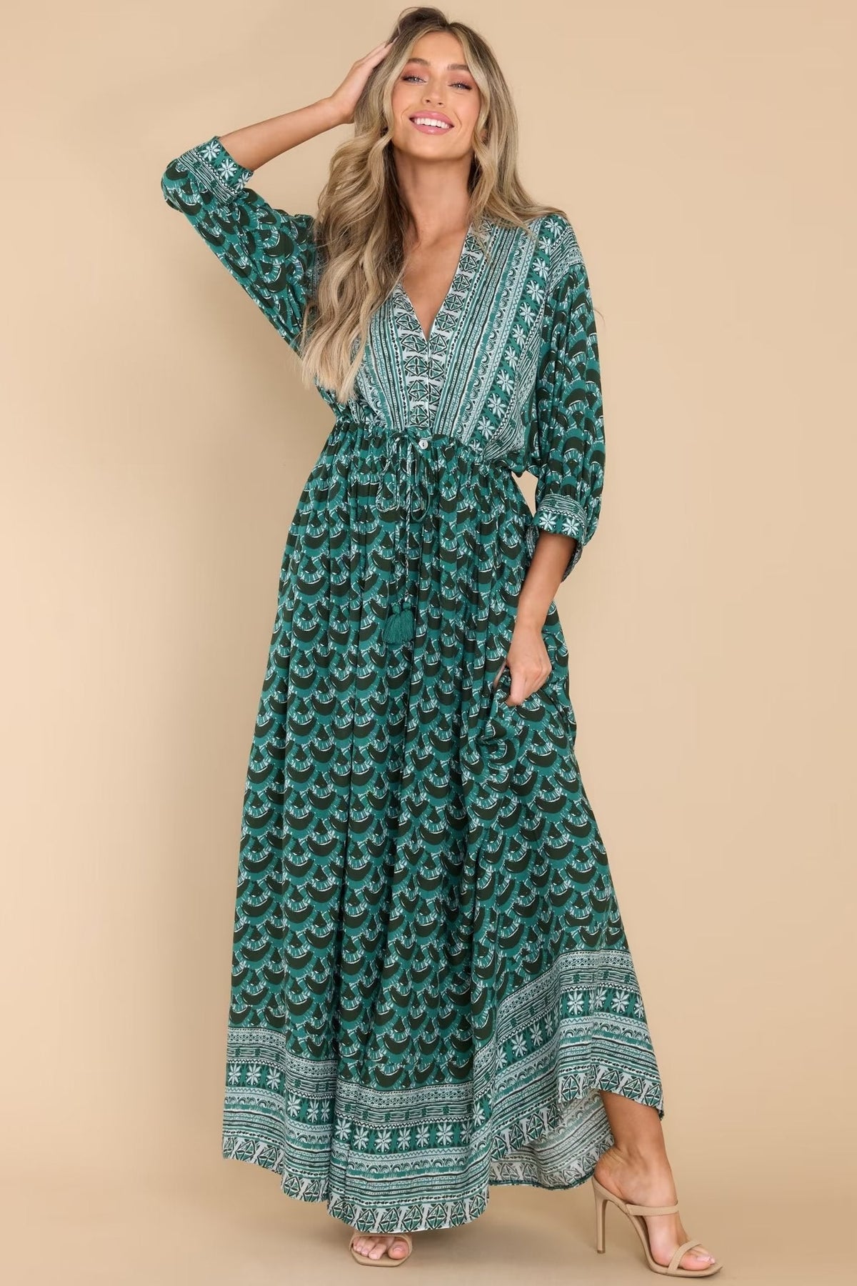 Maxi Dress, Boho Dress, Kimono Dress, Towards the Sun