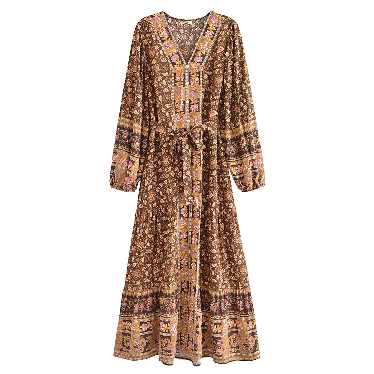 Gown Dress, Boho Maxi Dress, Loose Dress,  Amaryllis Nanda Devi
