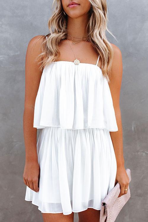 Redcrest Pleated Romper