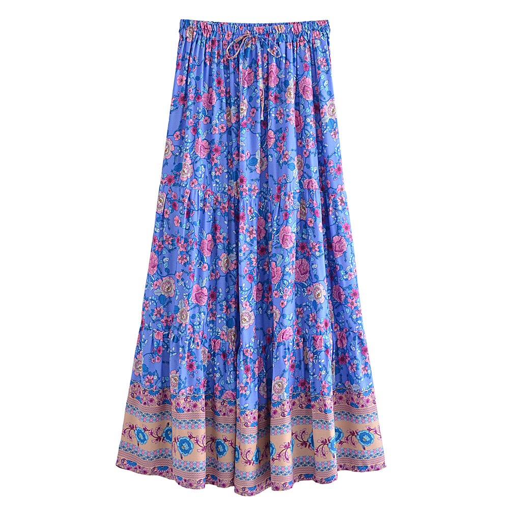 Boho Skirt, Hippie Skirts, Maxi Skirt, Elliana Green Kezia