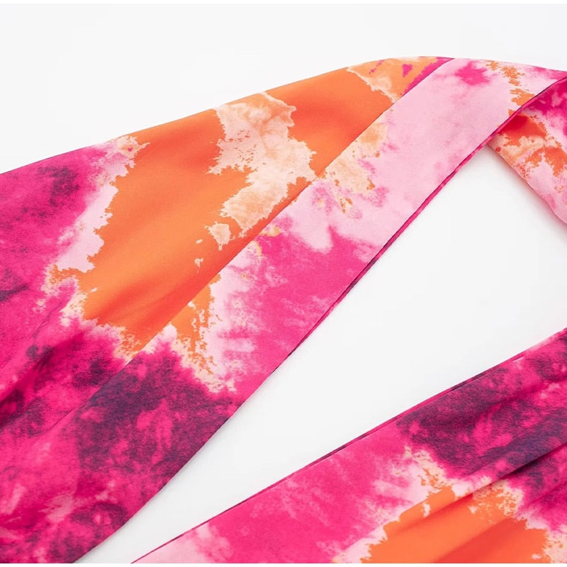 Boho Beach Dress - Mini Sexy Tie Dye Backless Halter Dress - Inner Wanderer