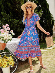 Boho Midi Dress, Sundress, Adrienne Theodosia