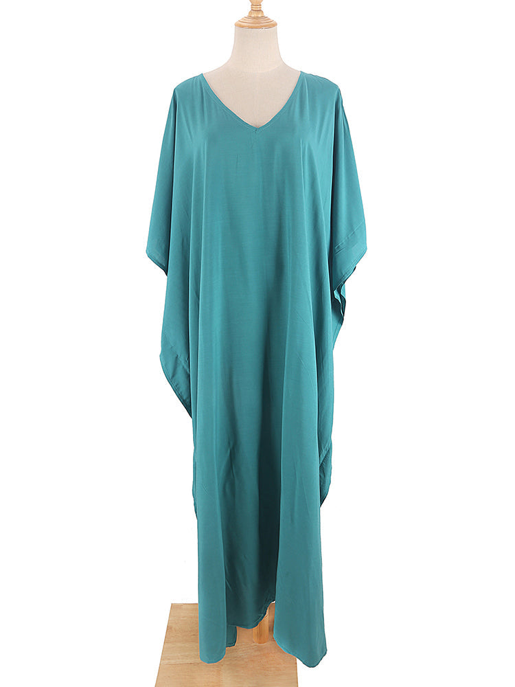 Boho Maxi Dress, Beach Dress, Kaftan Zaynab in Red, Blue, White and Yellow