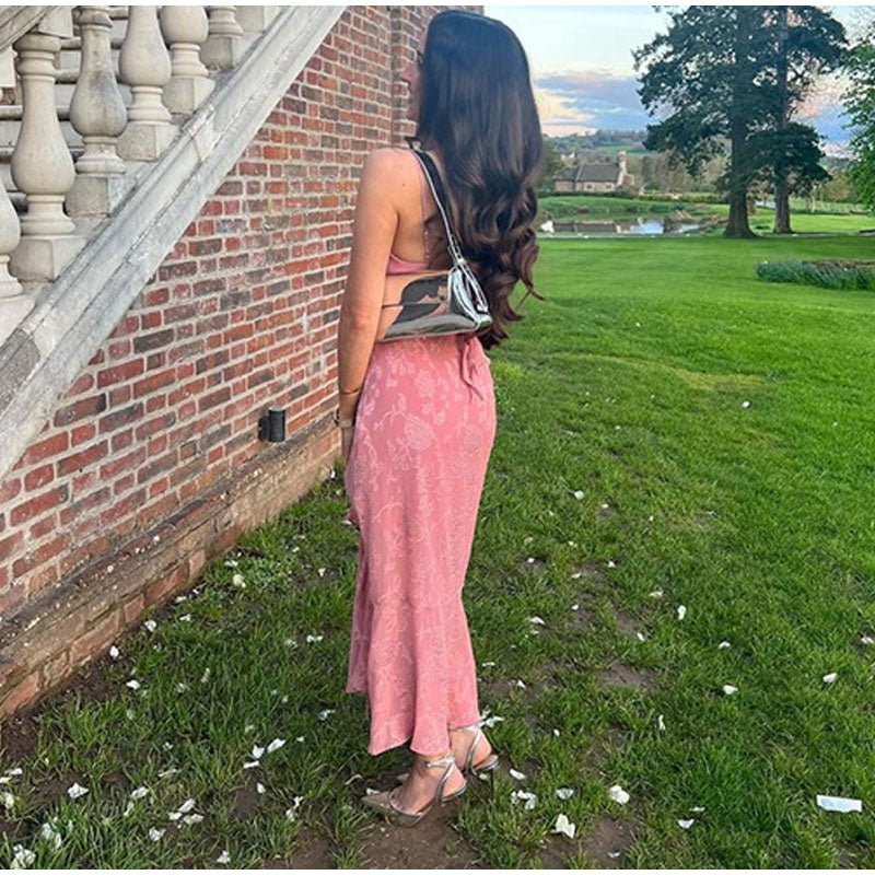 Boho Beach Dress - Ruffled Floral Dress for Your Summer Vacation Vibes Olivia