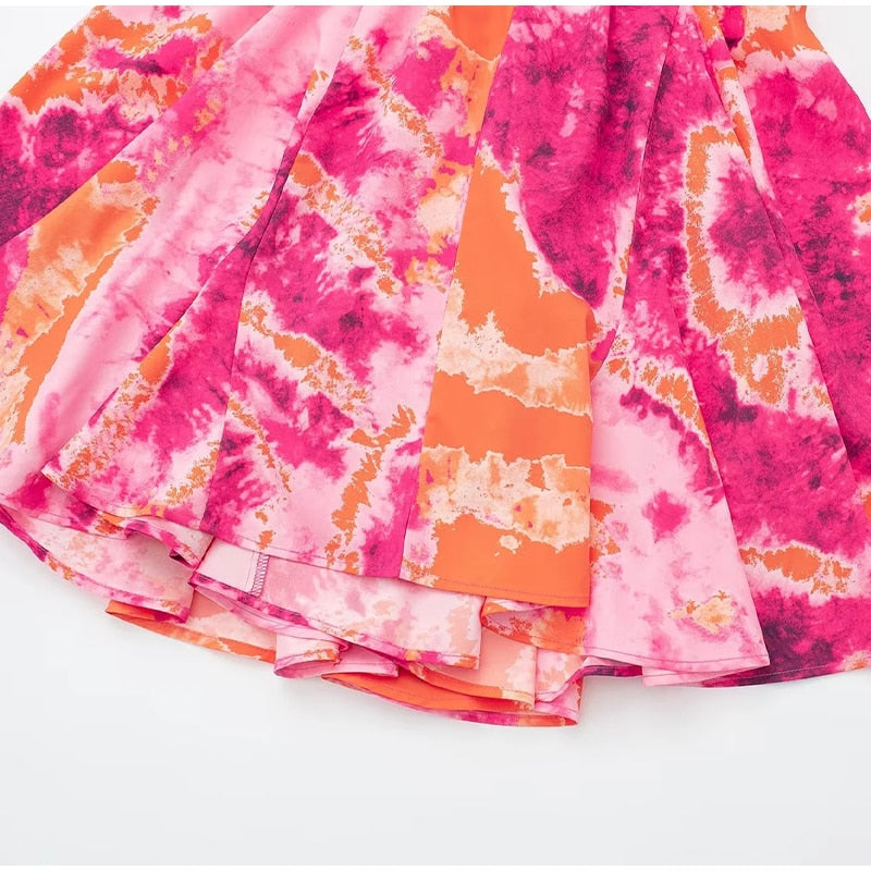 Boho Beach Dress - Mini Sexy Tie Dye Backless Halter Dress - Inner Wanderer