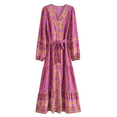 Gown Dress, Boho Maxi Dress, Loose Dress,  Amaryllis Nanda Devi