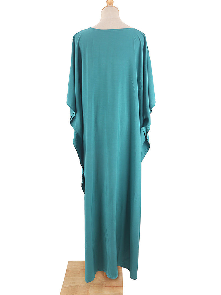 Boho Maxi Dress, Beach Dress, Kaftan Zaynab in Red, Blue, White and Yellow