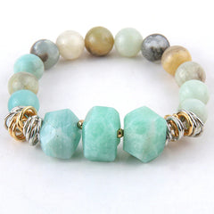 Boho Bracelet - RH Bracelet Amazonite Stone Loop