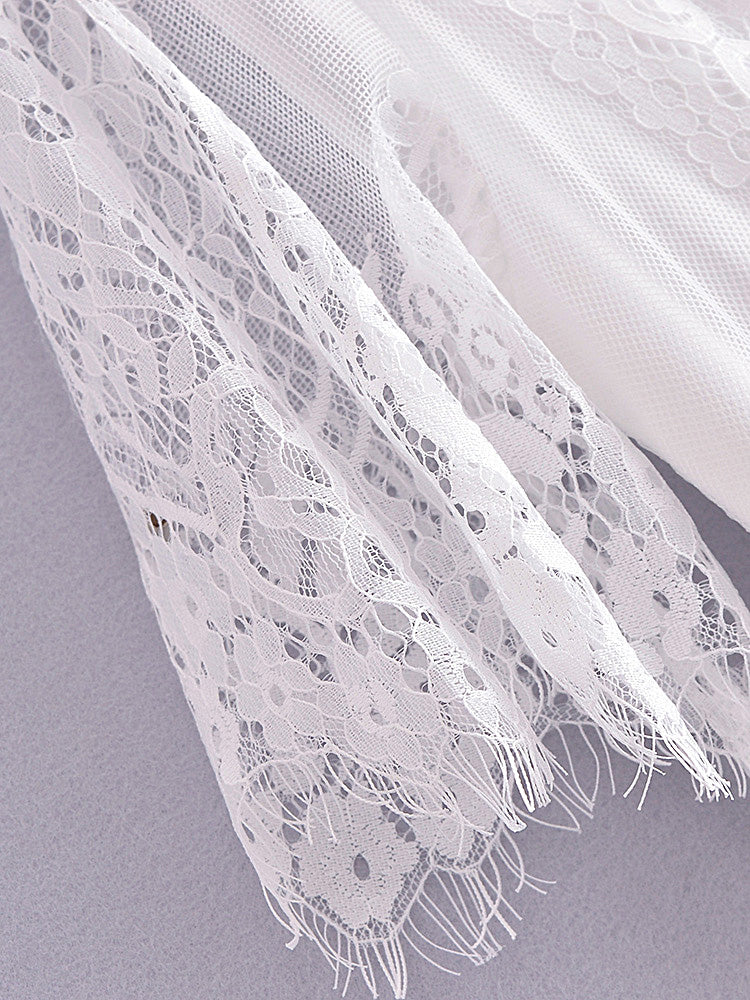 Maxi Dress - Boho Dress - Sundress - Lace Dress - White Altar
