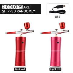 Water Skin Boost Portable Airbrush, Oxygen Spa Treatment Mist, High Pressure Spray for Deep Cleansing and, Boho Beauty Gadgets