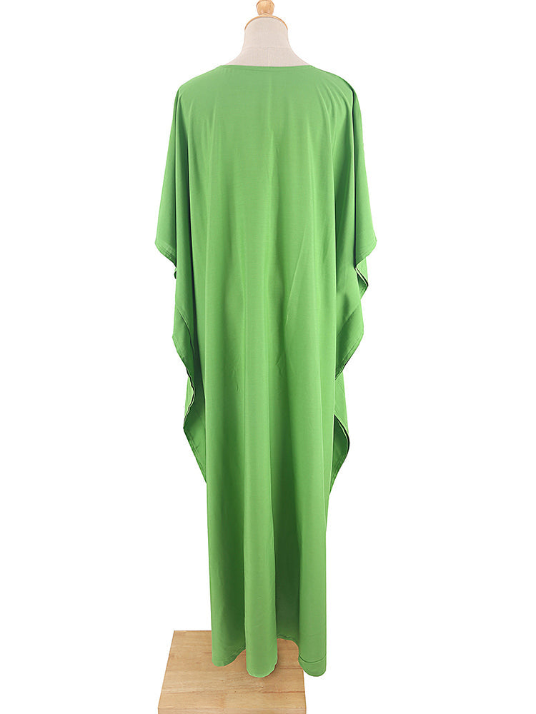 Boho Maxi Dress, Beach Dress, Kaftan Zaynab in Red, Blue, White and Yellow