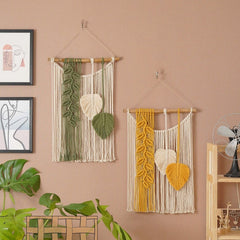 Macrame Wall Decor - Boho Wall Art for Nursery Room - Aesthetic Home Decor