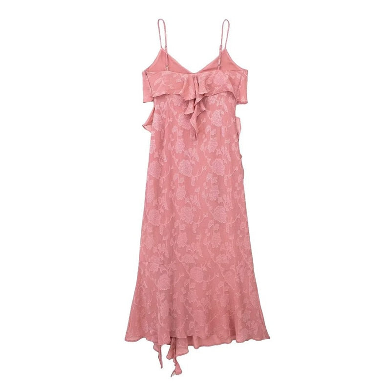 Boho Beach Dress - Ruffled Floral Dress for Your Summer Vacation Vibes Olivia