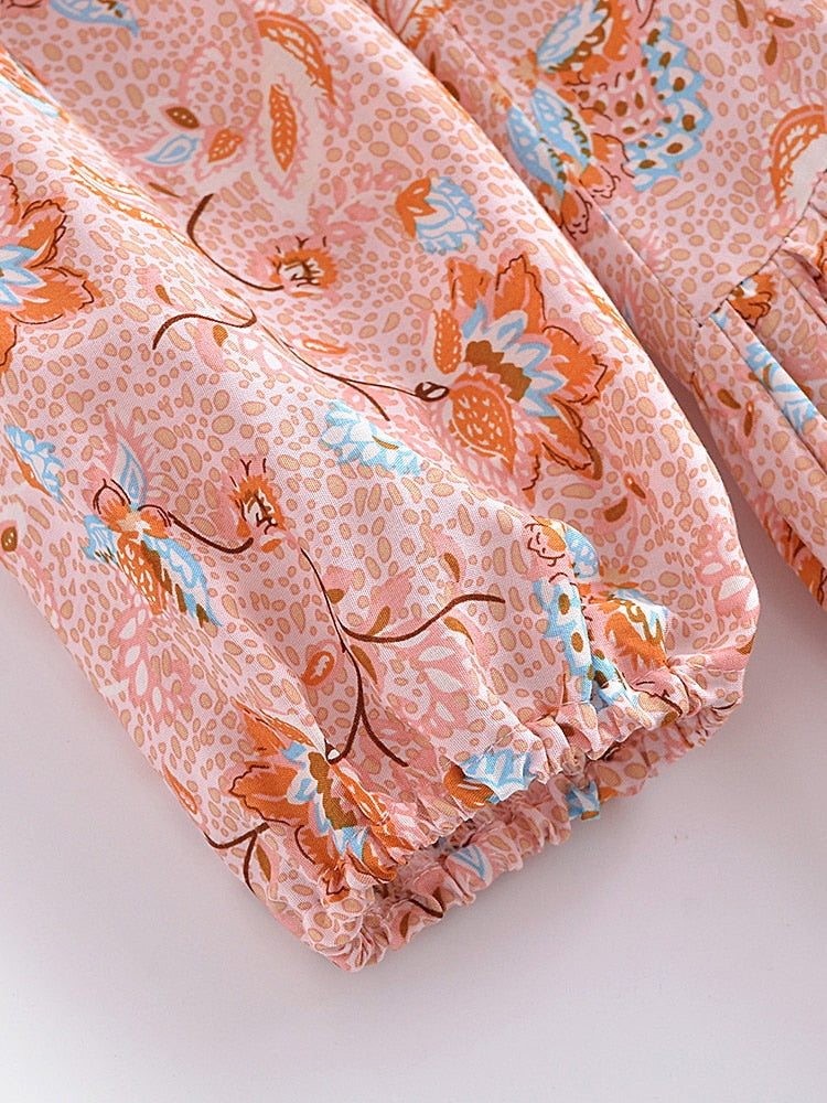 Boho Maxi Dress, Gown, Vacation in  River Pink