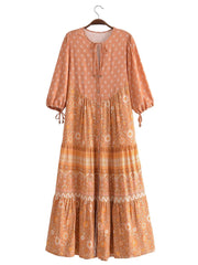 Boho Maxi Dress, Sundress, Dustry Romani Eulalie