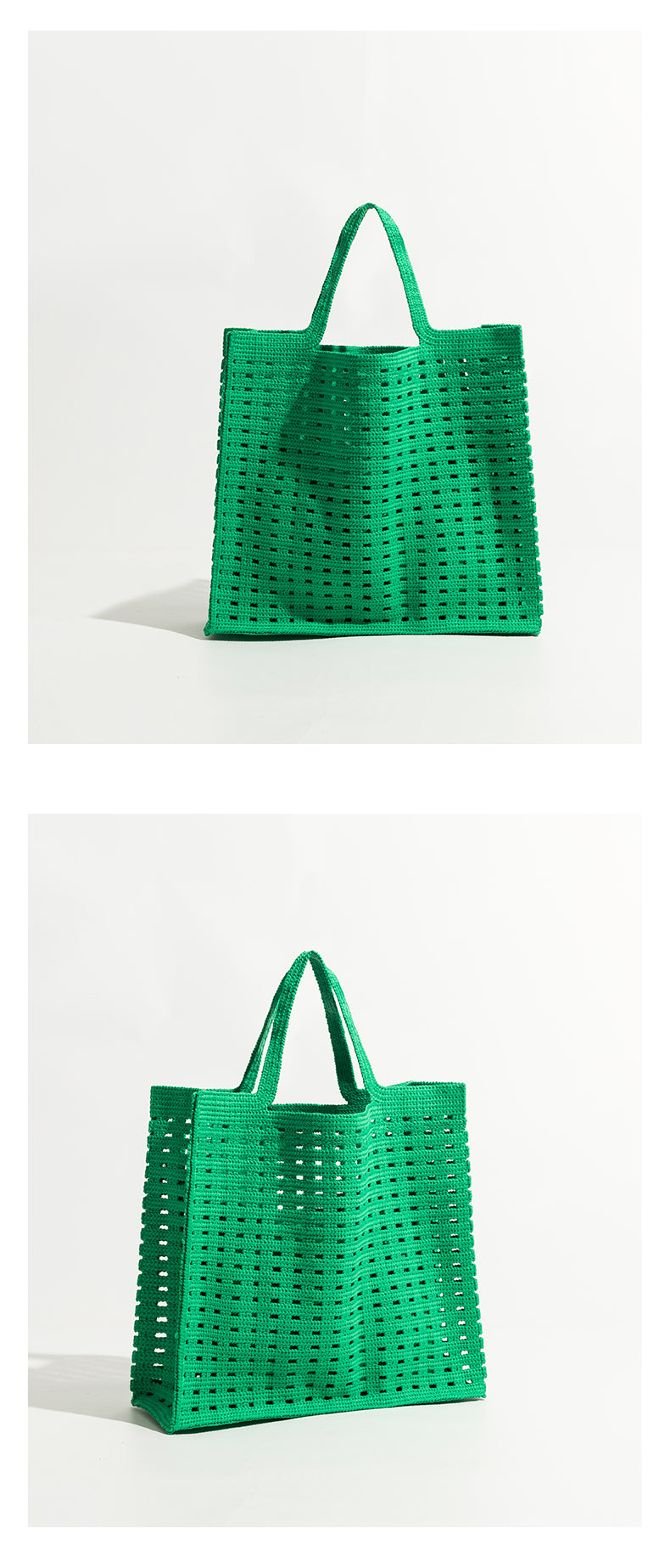 Boho Bag, Tote Bags, Crochet Tote Shopper Handbags in Pink, Blue, Black, Green