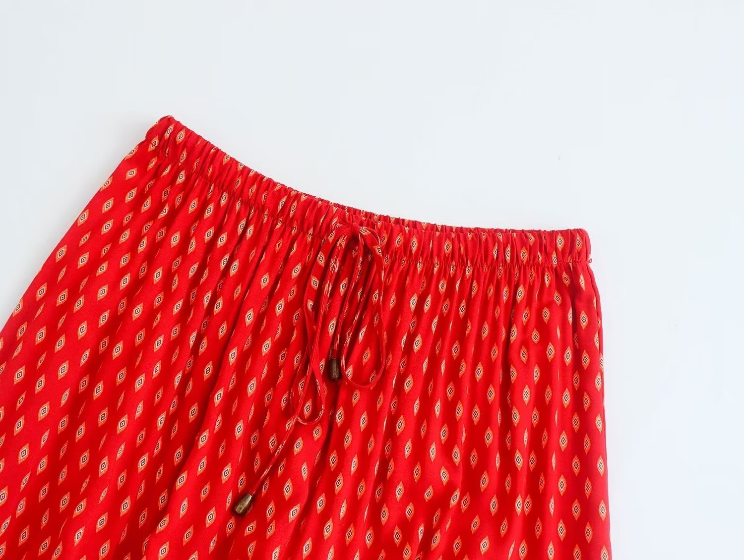 Boho Skirt, Hippie Skirts, Midi Skirt, Marakee in Red and Pink