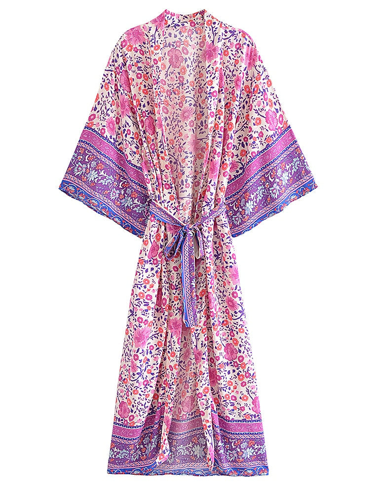 Boho Robe, Kimono Robe, Jasmine Fushie