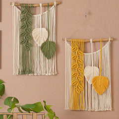 Macrame Wall Decor - Boho Wall Art for Nursery Room - Aesthetic Home Decor